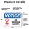 Signmission No Smoking No Pets Sign, Vinyl Decal, 14in W x 10in L, 2PK OS-2PACK-NS-D-1014-L-14806 - alternate 4